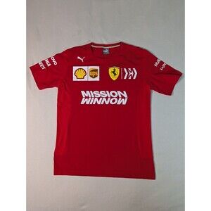 PUMA Ferrari F1 Mission WinNow 2019 Shirt Verrel LeClerc Team Mens Medium Race